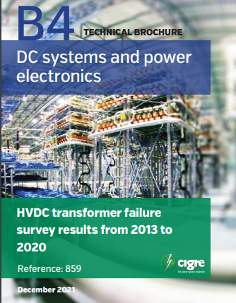 HVDC transformer failure Survey Results from 2013 to 2020